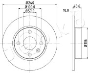 610405 Brzdový kotúč JAPKO