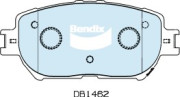 DB1462 GCT Sada brzdových platničiek kotúčovej brzdy Bendix