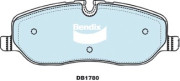 DB1780 4WD Sada brzdových platničiek kotúčovej brzdy Bendix