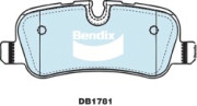 DB1781 4WD Sada brzdových platničiek kotúčovej brzdy Bendix