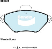 DB1922 GCT Sada brzdových platničiek kotúčovej brzdy Bendix