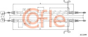 10.5344 żażné lanko parkovacej brzdy COFLE