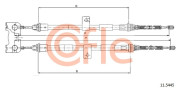 11.5445 żażné lanko parkovacej brzdy COFLE