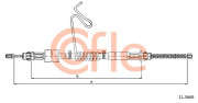 11.5669 żażné lanko parkovacej brzdy COFLE