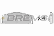 BP2003 Sada brzdových platničiek kotúčovej brzdy BREMSI