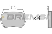 BP2012 Sada brzdových platničiek kotúčovej brzdy BREMSI