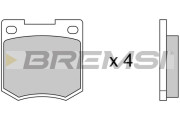BP2020 Sada brzdových platničiek kotúčovej brzdy BREMSI