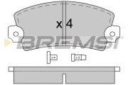 BP2026 Sada brzdových platničiek kotúčovej brzdy BREMSI