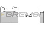 BP2042 Sada brzdových platničiek kotúčovej brzdy BREMSI