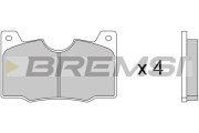 BP2046 Sada brzdových platničiek kotúčovej brzdy BREMSI