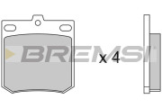 BP2049 Sada brzdových platničiek kotúčovej brzdy BREMSI