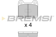 BP2054 Sada brzdových platničiek kotúčovej brzdy BREMSI