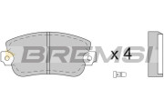 BP2073 Sada brzdových platničiek kotúčovej brzdy BREMSI