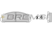 BP2076 Sada brzdových platničiek kotúčovej brzdy BREMSI