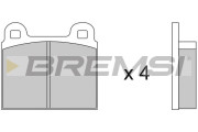 BP2082 Sada brzdových platničiek kotúčovej brzdy BREMSI