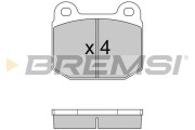 BP2085 Sada brzdových platničiek kotúčovej brzdy BREMSI