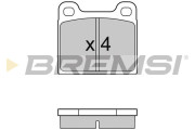BP2096 Sada brzdových platničiek kotúčovej brzdy BREMSI