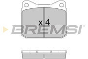 BP2097 Sada brzdových platničiek kotúčovej brzdy BREMSI