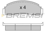 BP2104 Sada brzdových platničiek kotúčovej brzdy BREMSI