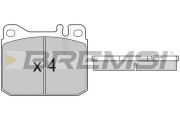 BP2108 Sada brzdových platničiek kotúčovej brzdy BREMSI