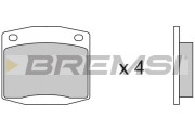 BP2116 Sada brzdových platničiek kotúčovej brzdy BREMSI