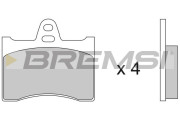 BP2117 Sada brzdových platničiek kotúčovej brzdy BREMSI