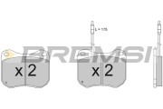 BP2118 Sada brzdových platničiek kotúčovej brzdy BREMSI