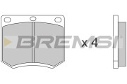 BP2139 Sada brzdových platničiek kotúčovej brzdy BREMSI
