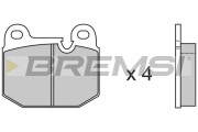 BP2144 Sada brzdových platničiek kotúčovej brzdy BREMSI