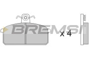 BP2151 Sada brzdových platničiek kotúčovej brzdy BREMSI