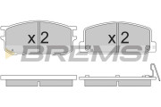 BP2167 Sada brzdových platničiek kotúčovej brzdy BREMSI