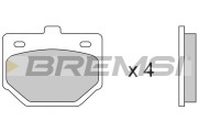 BP2174 Sada brzdových platničiek kotúčovej brzdy BREMSI
