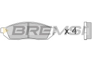 BP2176 Sada brzdových platničiek kotúčovej brzdy BREMSI
