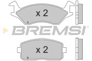 BP2189 Sada brzdových platničiek kotúčovej brzdy BREMSI