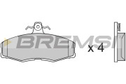 BP2208 Sada brzdových platničiek kotúčovej brzdy BREMSI