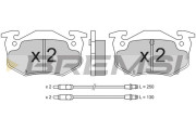 BP2216 Sada brzdových platničiek kotúčovej brzdy BREMSI