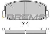 BP2223 Sada brzdových platničiek kotúčovej brzdy BREMSI
