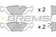 BP2236 Sada brzdových platničiek kotúčovej brzdy BREMSI