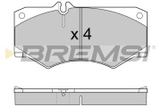 BP2238 Sada brzdových platničiek kotúčovej brzdy BREMSI