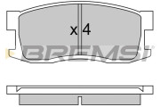 BP2244 Sada brzdových platničiek kotúčovej brzdy BREMSI