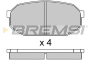 BP2249 Sada brzdových platničiek kotúčovej brzdy BREMSI