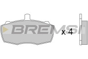 BP2252 Sada brzdových platničiek kotúčovej brzdy BREMSI