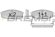 BP2273 Sada brzdových platničiek kotúčovej brzdy BREMSI