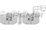 BP2274 Sada brzdových platničiek kotúčovej brzdy BREMSI
