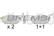 BP2277 Sada brzdových platničiek kotúčovej brzdy BREMSI