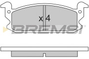 BP2280 Sada brzdových platničiek kotúčovej brzdy BREMSI