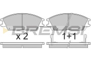BP2293 Sada brzdových platničiek kotúčovej brzdy BREMSI