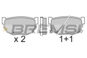 BP2303 Sada brzdových platničiek kotúčovej brzdy BREMSI