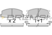 BP2307 Sada brzdových platničiek kotúčovej brzdy BREMSI