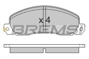 BP2312 Sada brzdových platničiek kotúčovej brzdy BREMSI